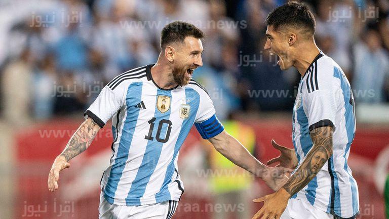 ميسي يقود تشكيلة الأرجنتين ضد الإمارات اليوم 16 نوفمبر 2022 في اللقاء الودي