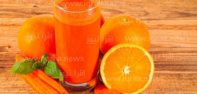 طريقة عمل عصير البرتقال مع الجزر.. تفريزات و استعدادات رمضان