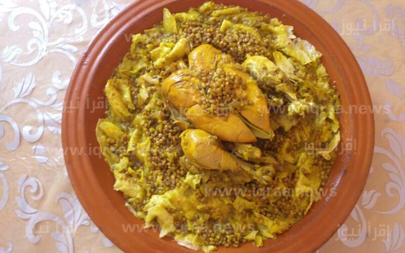 كيفية طهى الرفيسة المغربية بالدجاج بطريقة سهلة وبمذاق شهى ولذيذ