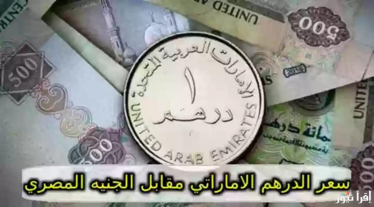 سعر الدرهم الاماراتي مقابل الجنيه المصري اليوم الثلاثاء 24-9-2024 في البنوك المصرية والسوق السوداء