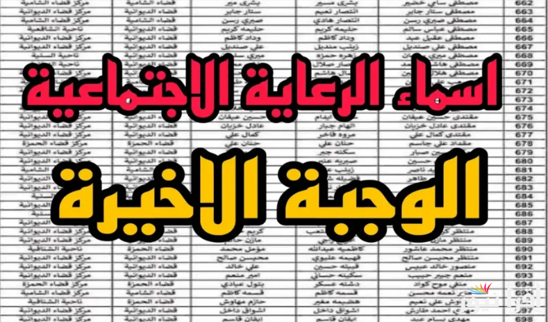 “الكشوفات كاملة”.. اسماء المشمولين بالرعاية الاجتماعية الوجبة الاخيرة 2024 عبر منصة مظلتي spa.gov.iq