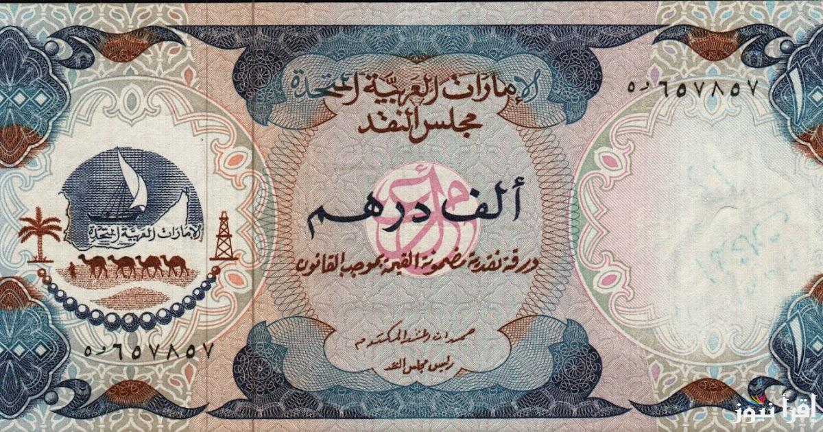 “استقرار الاماراتي”.. سعر الدرهم الاماراتي اليوم مقابل الجنيه المصري الخميس 24 اكتوبر 2024 في السوق السوداء وجميع البنوك