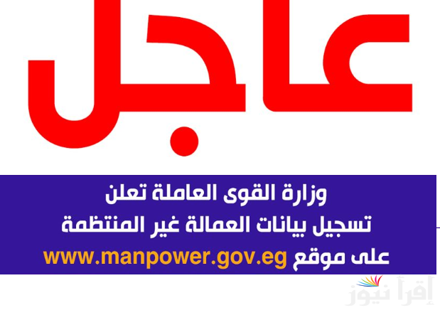 “قدم وهتاخد 1000 جنيه” .. تسجيل بيانات العمالة غير المنتظمة www manpower gov eg .. وأهم الشروط الواجب توافرها