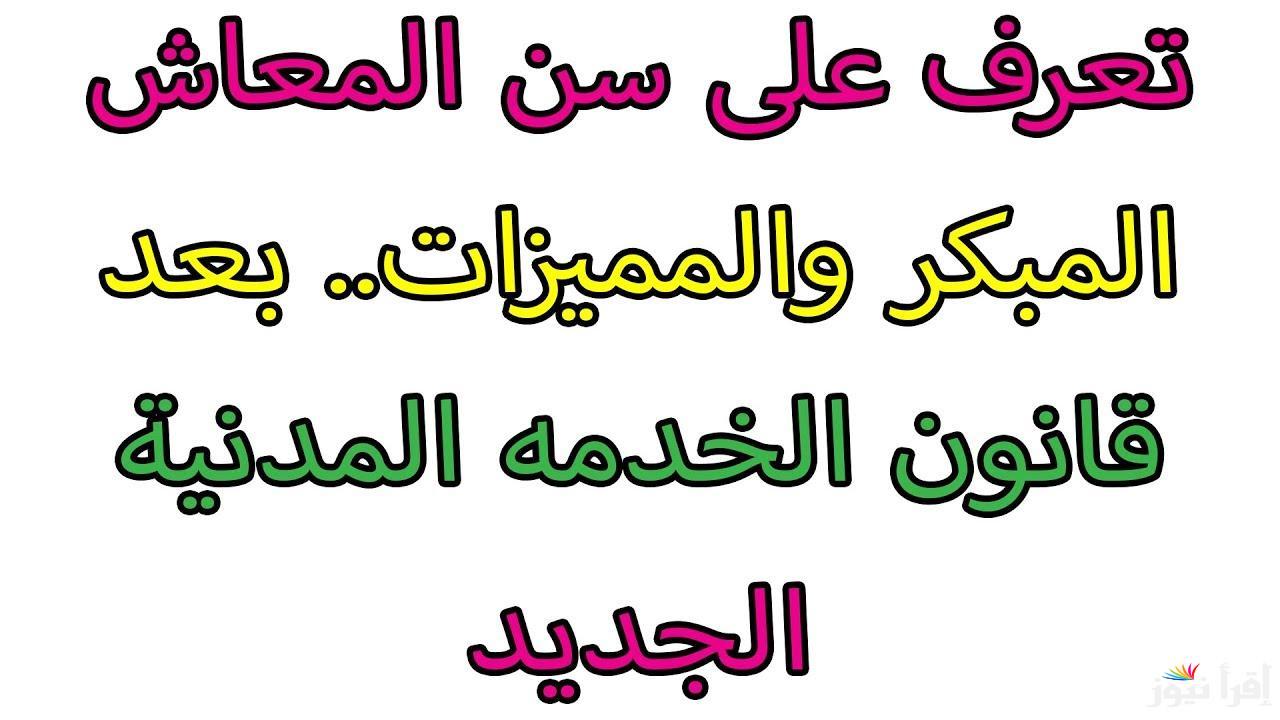 آخر اخبار المعاش المبكر لمواليد الثمانينات 2024 وفقاً للهيئة القومية للتأمينات الاجتماعية