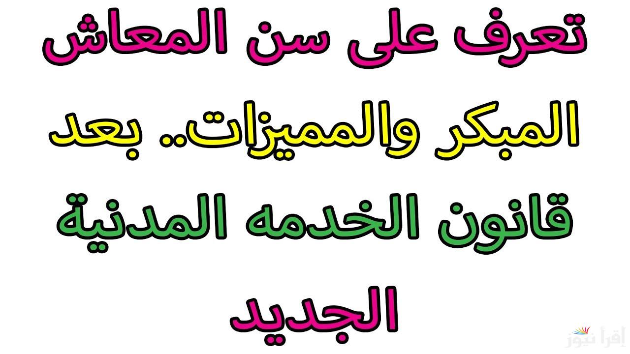 “آخر أخبار المعاش المبكر الآن”.. المعاش المبكر لمواليد الثمانينات