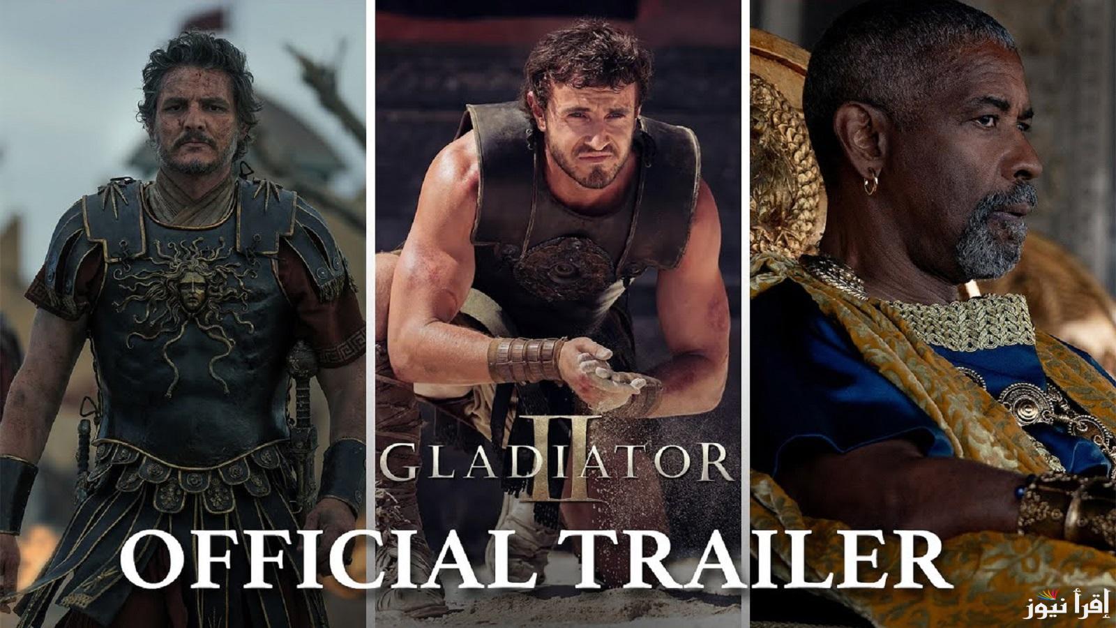 فيلم Gladiator II 2024 مترجم كامل بطولة دنزل واشنطن علي موقع ايجي بست بدون اعلانات